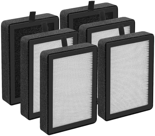 6 Pack LV-H128 Replacement Filter For LEVOIT LV-H128 Air Purifiers by isinlive