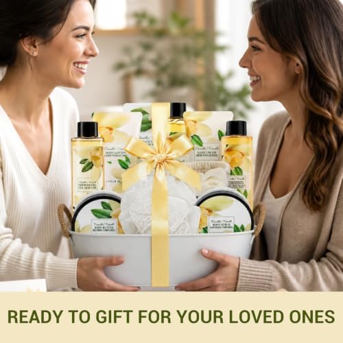 BODY & EARTH Gifts for Women Vanilla Spa Gifts Set 11PC - Image 7