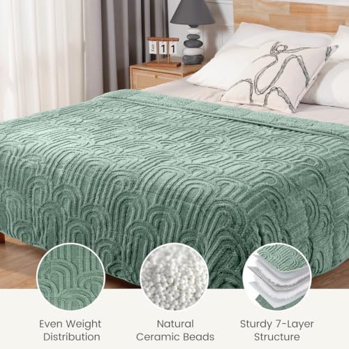 Sherpa Fleece Weighted Blanket for Adults, Dual Sided Soft, 60"x80" 20lbs - Image 5