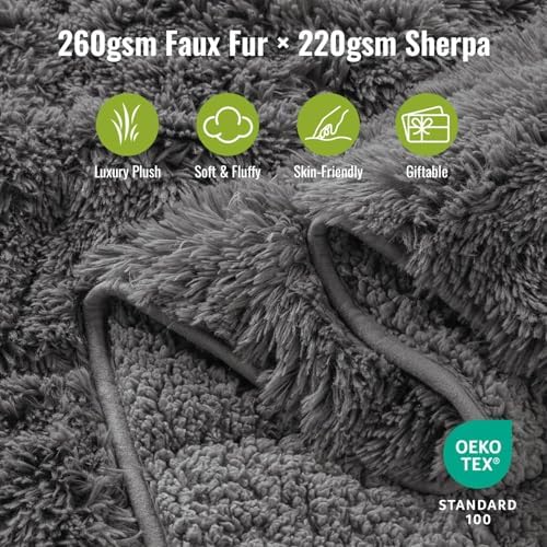 Uttermara Shaggy Weighted Blanket for Adults Queen Size, 20lbs 60"x80" - Image 2