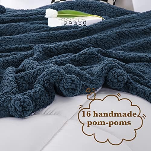 LBRO2M Sherpa Fleece Bed Blanket Super Soft Plush Warm Throw Twin 65"X90" - Image 4