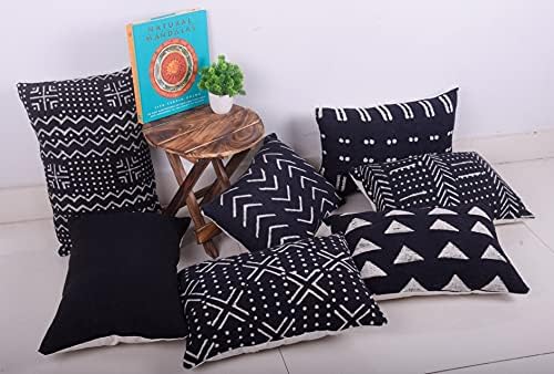 Trade Star Handmade Lumbar Pillow Case Boho Cushion Cover 100% Cotton Pillow Cover for Bedroom Throw Pillow Cases Farmhouse Decorative Tribal Beautiful Indain Cushion Cover (12x18 Inches) - Image 5