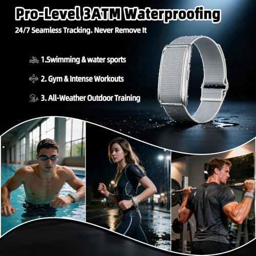 Smart Bracelet,Health and Fitness Trackers Screenless Band - Image 4