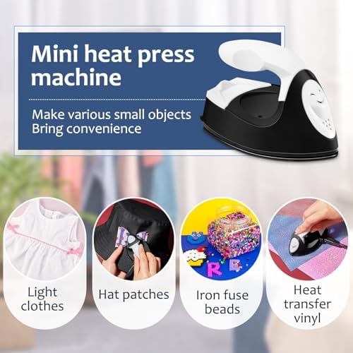 Honoson Mini Craft Iron with Charging Base Tiny,Black - Image 6