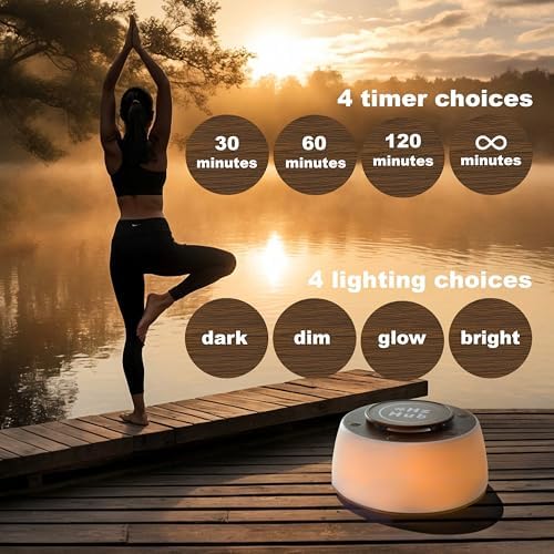 Solfeggio Frequency Sound Machine — 432 Hz, 528 Hz & 10 Healing Frequencies + White Noise | Portable Frequency Generator for Healing, Sleep, Meditation & Stress Relief | 15 Calming Sounds - Image 3