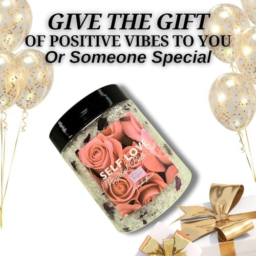Self Love Bath Salts – Dead Sea Salt Bath Soak for Relaxation, Self Care, Spiritual Cleansing & Ritual Use 12oz - Image 3