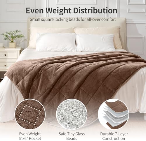 Uttermara Weighted Blankets for Adults Queen Size, 15lbs 60x80 inches - Image 6