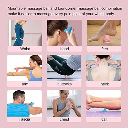 Manual Massage Ball Set, 2 PCS Deep Tissue Trigger Point Massage Myofascial Release Balls, Silicone Physical Therapy Balls, Massage Therapy Tools for Deep Muscles, Sore Muscles, Muscle Knots (Blue) - Image 6