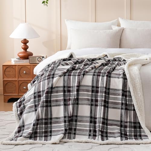 Gracelife Sherpa Fleece Throw Blanket for Couch, Fluffy Plush Warm Fuzzy Blanket for Women and Men, Cozy Thick Soft Twin Blanket for Bed(Gray-2, 60"*80") - Image 7