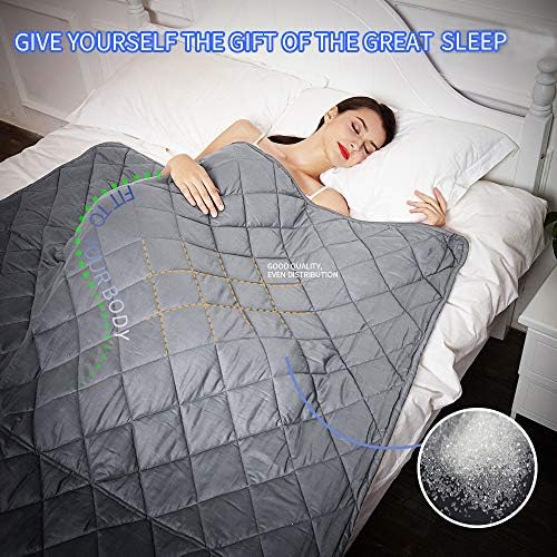 HYPNOSER Adult Weighted Blanket Queen Size (25 lbs, 60''x80'',) | 3.0 Diamond Heavy Blanket | Cotton Material with Glass Beads - Image 3