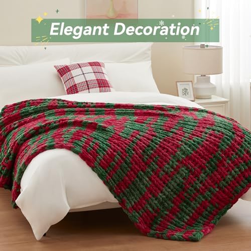 Negwoo Chunky Knit Throw Blanket, Knitted Throw Chenille Yarn, 50"*60" - Image 2