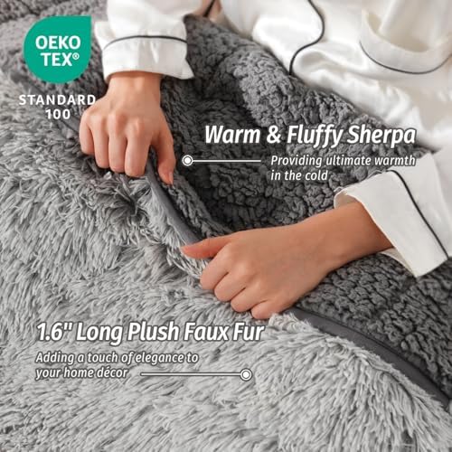 Wemore Weighted Blanket for Adult 60x80 15lbs Soft Long Plush Backprint - Image 5