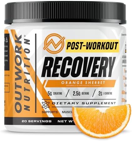 Outwork Nutrition Post Workout Recovery Powder (Orange Sherbet) by OutworkNutrition