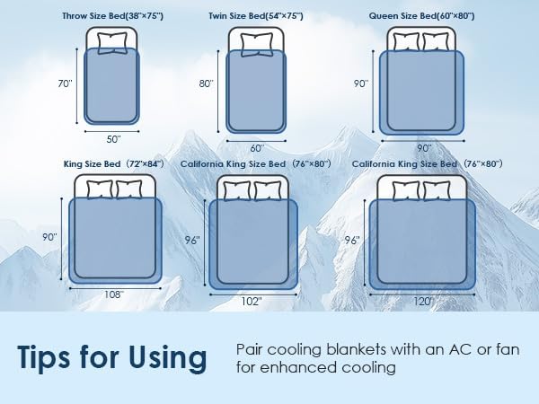 CHOSHOME Cooling Blanket for Hot Sleepers Lightweight Summer Cold Thin Blankets for Sleeping, Hot Flashes Night Sweats, Soft Blanket for Bed, Throw Size, Blue - Image 6