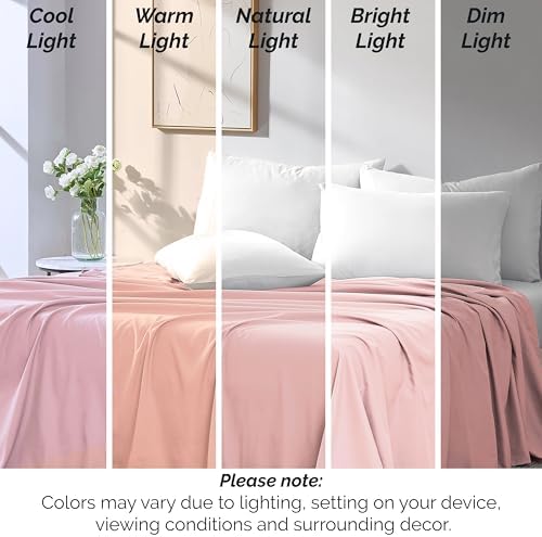 Southshore Fine Living 2-Pack Twin XL Flat Sheets Only Microfiber Pink - Image 6