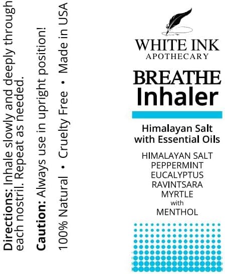 White Ink Breathe Inhaler Essential Oil Allergy Congestion Relief 1 Pack - Image 7