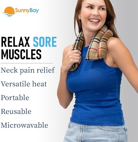 SunnyBay Lavender Heating Pad, Neck and Shoulder Wrap, 26x5 inch - Image 3