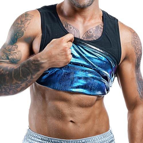 Men’s Sweat Vest - Boost Weight Loss with Increased Sweating & Compression Technology Sauna Vest for Men (XS-7XL) by Sweatspark