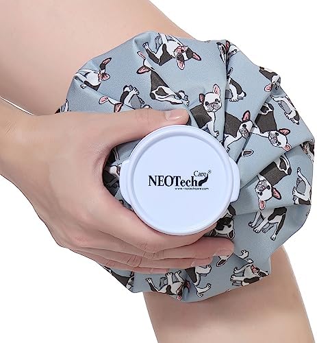Neotech Care Ice Bag with Screw Top Lid (Blue Bulldog Design, 8 inch) by NEOtechCare