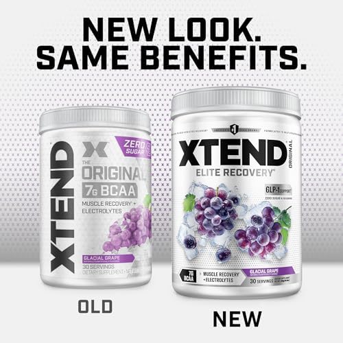 Xtend Original BCAA Powder with Zero Sugar, Glacial Grape, 30 Servings - Image 3