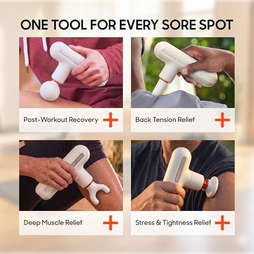 Sharper Image Powerboost Move Mini Percussion Massage Gun, Powerful & Quiet - Image 6