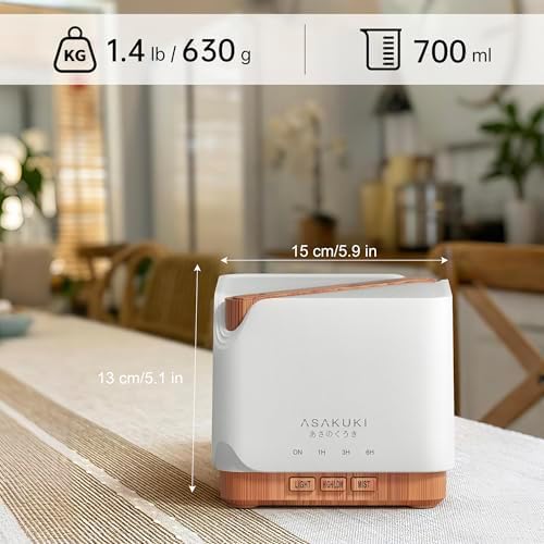 ASAKUKI Essential Oil Diffuser for Home Large 700 ml Humidifier - Image 2