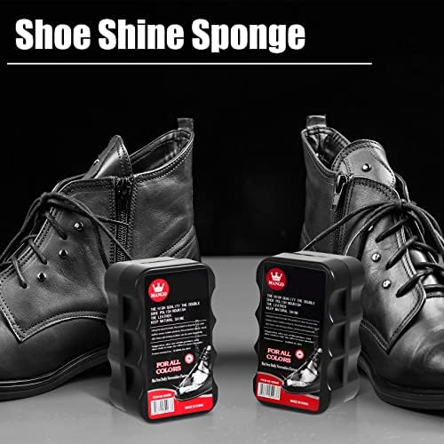 Loopeer 12Pcs Shoe Shine Sponge, Instant Leather Care - Image 5