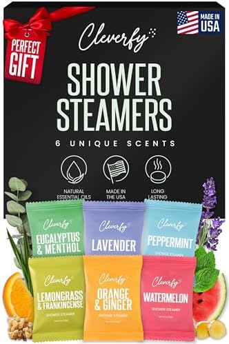 Cleverfy Shower Steamers Aromatherapy Gifts for Men, 6 Tablets by Cleverfy
