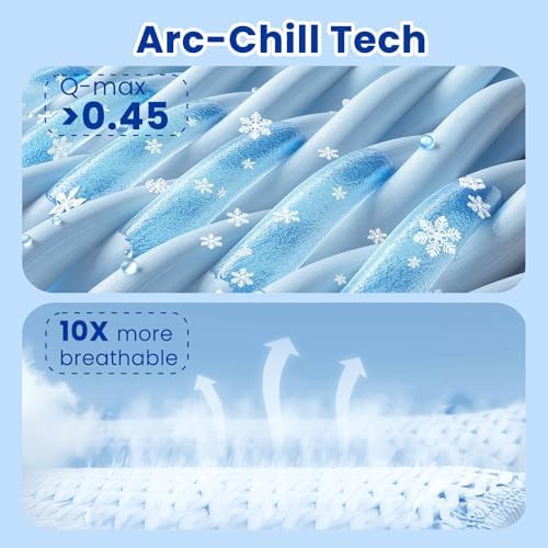 GOHERO Cooling Blanket King, 90"x108" Cooling Throw Bed Blankets for Hot Sleepers and Night Sweats, Arc-Chill Q-max>0.4 Light Weighted, Cold Breathable Summer Cool Blankets for Hot Weather - Image 3