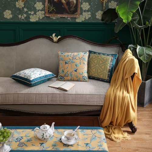 patdrea Designer French Velvet Couch Throw Pillow Cover,18"x18"-NoahA - Image 5