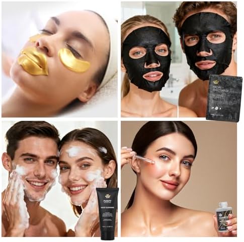 35 Pcs Gifts for Women & Men, Charcoal Bath & Body Gift Basket, Spa Baskets - Image 6