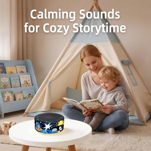 Kipcush White Noise Machine for Baby & Adults, Sleep Sound Machine with 30 Soothing Sounds, 8-Color Night Light, Memory Function, White Noise for Sleeping, Nursery, Office, Travel, Relaxation - Image 7
