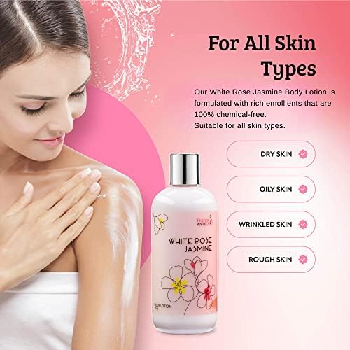 Home Spa Gift Deep Moisturizing Fragrance Body Lotion (White Rose Jasmine) - Image 7