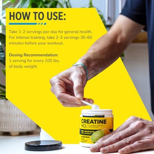 CON-CRET Creatine HCl Powder for Women and Men, Orange Cream, 64 Servings - Image 7