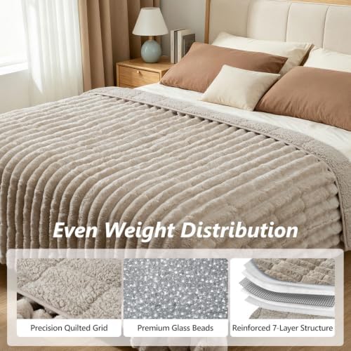 Mr. Sandman Weighted Blanket for Adults, Queen Size 60 x 80 Inches, 15 lbs - Image 5