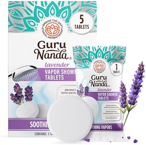 GuruNanda Lavender Vapor Shower Tablets, 5 ct by Gurunanda