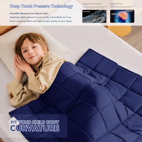 Topcee Weighted Blanket (3 lbs, 36" x 48") Cooling Throw Heavy Blanket for Sleeping Apply to 20-40 lbs, Soft Thick Breathable Blanket with Glass Bead, Easy Care - Image 3