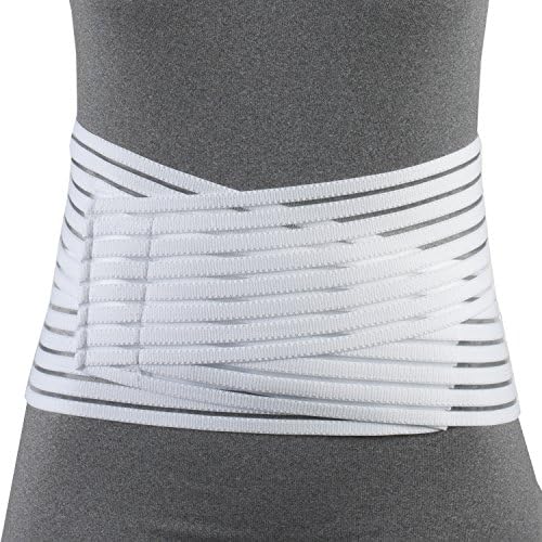 OTC Lumbosacral Support, 7-inch Lower Back, Lightweight Compression, Elastic, White, Large by OTC