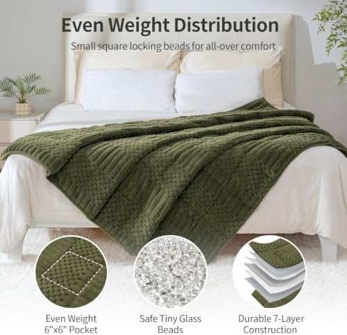 Uttermara Weighted Blankets for Adults Queen Size, 15lbs 60x80 inches - Image 6