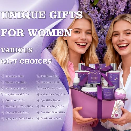 Spa Gift Basket Bath Spa Kit Spa Gifts for Women, Bath and Body Baskets Set - Image 4