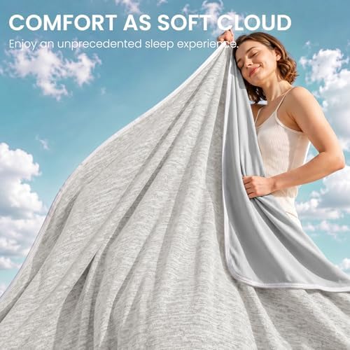 Topcee Cooling Blanket for Night Sweats Absorbs Heat to Keep Adults, Children Cool on Warm Nights, Q-Max 0.5 Cooling Blankets for Hot Sleepers, Ultra-Cool Lightweight Sofa Throw Blanket (50"x70") - Image 6