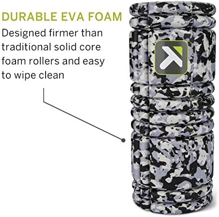 TRIGGERPOINT Performance Therapy Grid Foam Roller for Exercise, Deep Tissue Massage and Muscle Recovery, Original (13-Inch), Grey Camo - Image 7