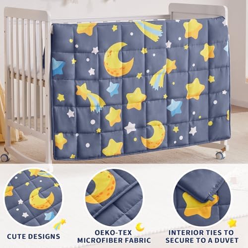 anfie Weighted Blanket (40"x60" 5lbs), Weighted Blanket Cooling Blanket for Resting,Throw Size Breathable Blanket with Premium Glass Bead(Grey Moon) - Image 5