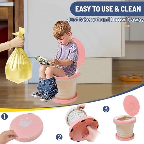 SunnySmile,Travel Potty,Car Potty for Toddler,Portable Toilet for Kids - Image 6