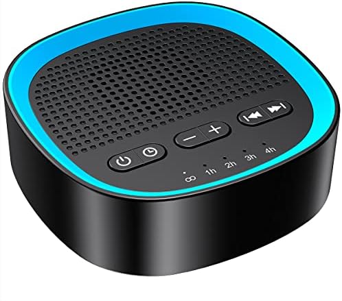 Sleep White Noise Sound Machines with 30 Soothing Sounds 3.5 mm Headphone Jack 5 Timer Settings 32 Precise Volume Memory Function Compact Design Ideal Gift for Everyone by iEasySleepSoundMachineWakeupLightAlarmClock