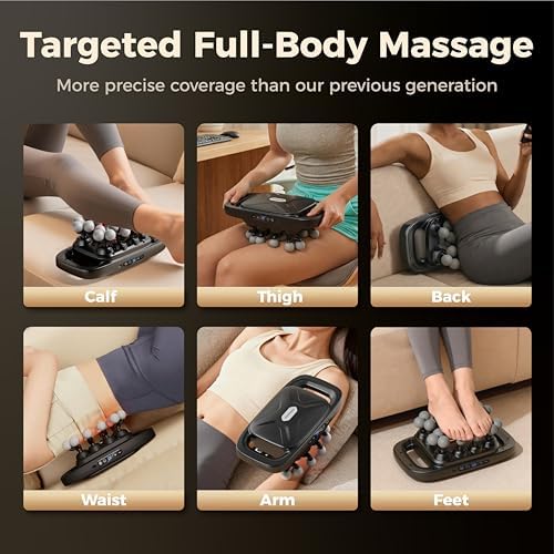 20 Head Massage Gun Deep Tissue, Electric Back Massager with 3 Modes 30 Levels, Handheld Massager for Pain Relief, Multi Head Massager for Neck, Shoulder, Back, Legs, Body - Image 6