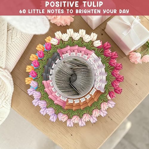 Mothers Day Gifts for Mom from Son Daughter- Positive Tulip Jar 60 Positive Affirmation Card, First Time Mothers Day Birthday Gifts for Mom Stepmom Mother in Law Wife from Daughter Son Husband - Image 5