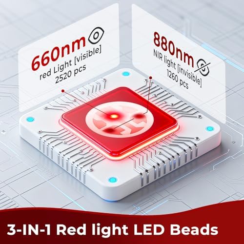 Red Light Therapy Mat for Body, 2 in 1 (660nm & 850nm) Red Light Therapy Pad, Adjustable Timer & Intensity, 76.8"x39.4" - Image 6