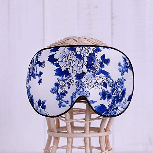 MAXFEEL Feel 100% Pure Silk Eye Mask - Sleep Eye Cover in Floral Colors (#39) - Image 4
