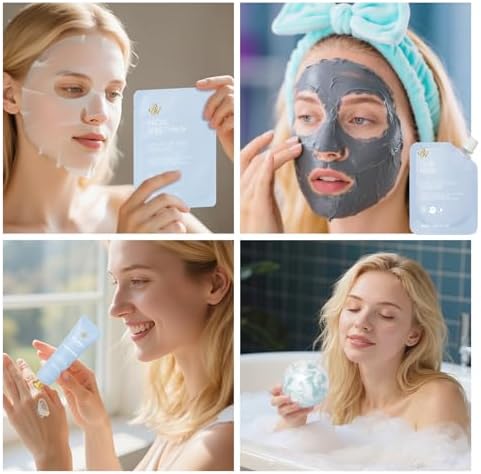 33 Pcs Mother's Day Gift, Hydrating Skin Care Set for Women, Spa & Self Care Gift, Bath & Body Gift Basket Set for Women, Cosmetic Bag, Necklace, Christmas, Birthday, Anniversary, Wife - Image 4